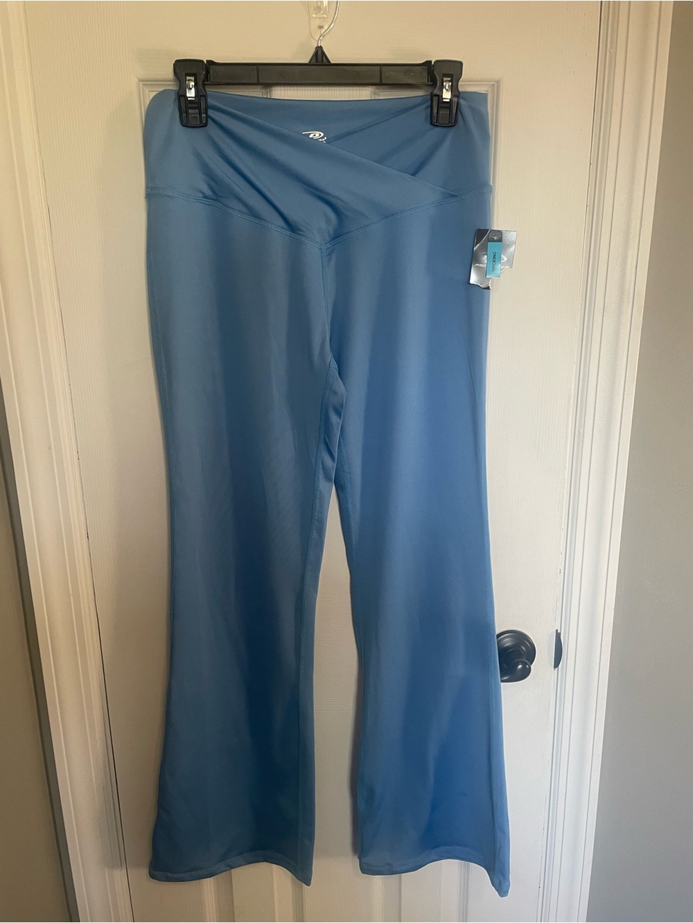 Pro Player Blue Wide Leg Yoga Pants with V Waistband